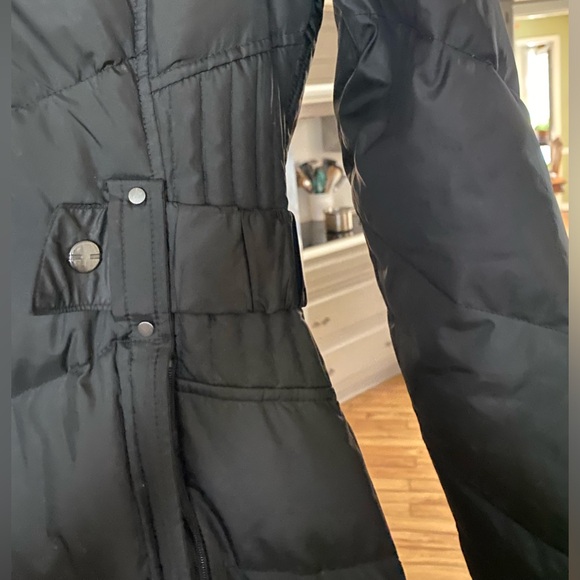 Black Parka Coat - Picture 3 of 5